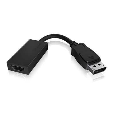 ICY BOX  Adapter DisplayPort (1.2) > HDMI 4K 60Hz Black