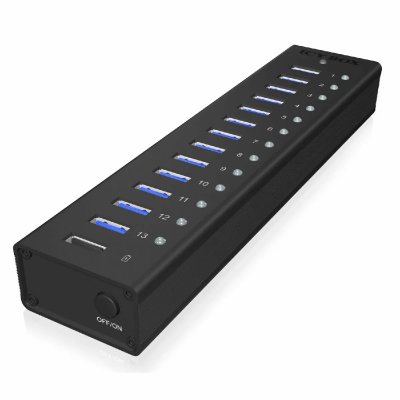 ICY BOX  IB-AC6113 USB 3.2 Gen 1 (3.1 Gen 1) Type-B 5000 Mbit/s Noir