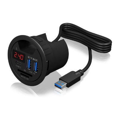 RAIDSONIC ICY BOX IB-HUB1404 Hub USB Noir 60 mm