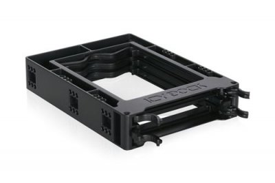 ICY DOCK  EZ-FIT Trio 8,89 cm (3.5"") Panneau de support Noir, Cadre de montage