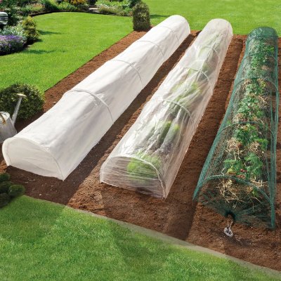 IDMARKET ID MARKET - Set de 3 serres tunnel de for&ccedil;age accord&eacute;on 4m