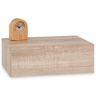 Idimex Chevet suspendu OCEANE, en m&eacute;lamin&eacute; d&eacute;cor ch&ecirc;ne sonoma