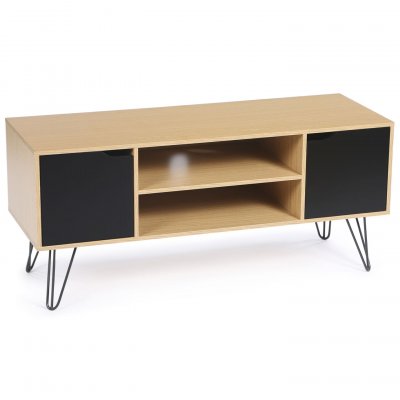IDMARKET  - Meuble TV Vintage Noemi Bois Pied &eacute;pingle