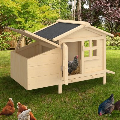 IDMARKET  - Poulailler sur pilotis avec pondoir en Bois