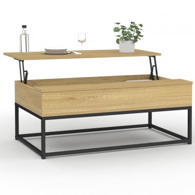 IDMarket - Table Basse Plateau relevable Detroit Design Industriel