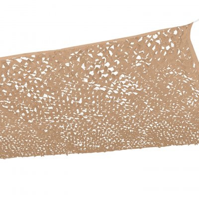 IDMARKET  Voile d'ombrage carr&eacute; design ombri&egrave;re camouflage 4x4 M sable