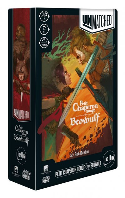 IELLO  Jeu Unmatched - Petit Chaperon Rouge vs Beowulf