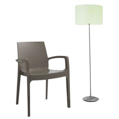 Igap Cream Chaise, Plastique, Multicolore, 51 x 58 x 82 cm