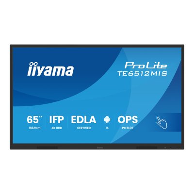 IIYAMA  &Eacute;cran Tactile Prolite Te6512mis-b4ag 65&acute;&acute; 4k Ips Led