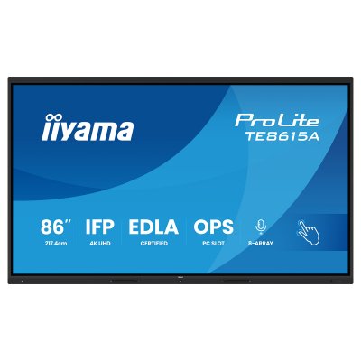 IIYAMA  ProLite Ecran affichage dynamique CEE: G (A - G) 217.4 cm 85.6 pouces 3840 x 2160 Pixel