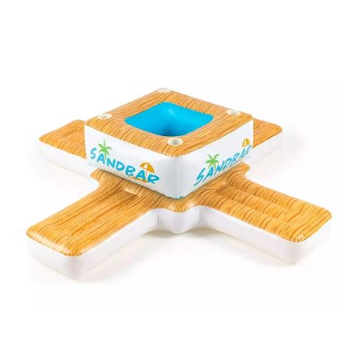 BESTWAY Ilot gonflable Ile bar et glaciere 2.4 * 2.4 m Blanc Taille : Unique