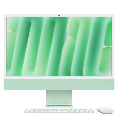 iMac 24'' ecran retina 4,5K 256GO SSD 16 GO RAM Puce M4 CPU 10 coeurs GPU 10 coeurs Vert