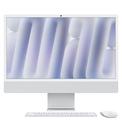 iMac 24'' ecran retina 4,5K 512GO SSD 24 GO RAM Puce M4 CPU 10 coeurs GPU 10 coeurs Argent