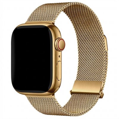 IMOSHION  Bracelet magn&eacute;tique milanais Apple Watch  44/45/46/49 mm - Dor&eacute;