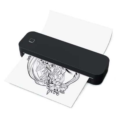 TCC Imprimante Thermique A4 Portable sans Encre, Batterie 2600mAh, Bluetooth/USB