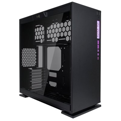 IN WIN  303C - Tour - ATX - panneau lat&eacute;ral fen&ecirc;tr&eacute; - pas d'alimentation - noir - USB/Audio 