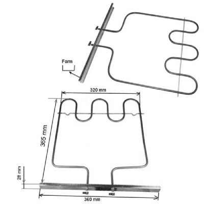 INDESIT  - Resistance Sole - Ref: C00016435
