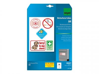 InkJet Film IF140 - Auto-adh&eacute;sif - 150 microm&egrave;tres - opaque - A4 (210 x 297 mm) 10 feuille(s) film