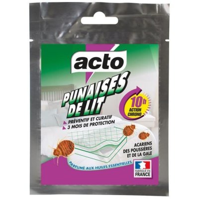 ACTO Insecticide punaises de lit et acariens - plaquette - 