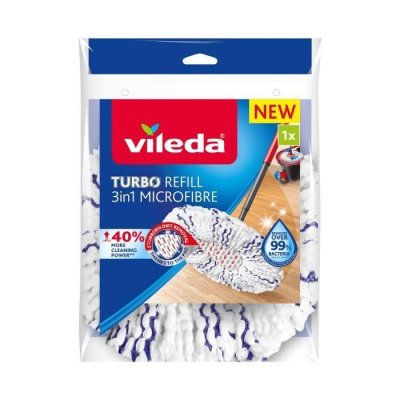 VILEDA Insert de vadrouille rotatif en microfibre  Turbo 3en1