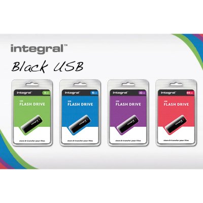 INTEGRAL  - Cl&eacute; 64 Go USB 2.0 Noir