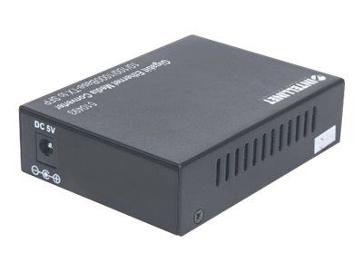 INTELLINET  510493 convertisseur de Support r&eacute;seau 1000 Mbit/s Noir