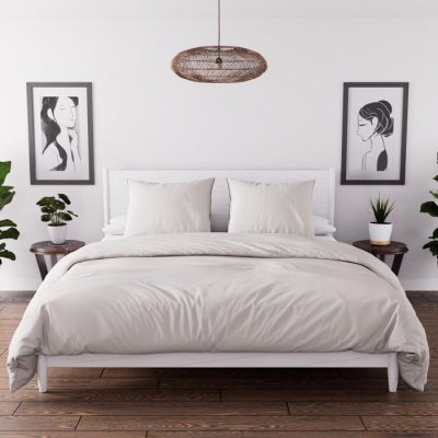 INTEMPOREL  Boh&egrave;me Parure Housse de Couette, Ecru, 220 x 240 cm