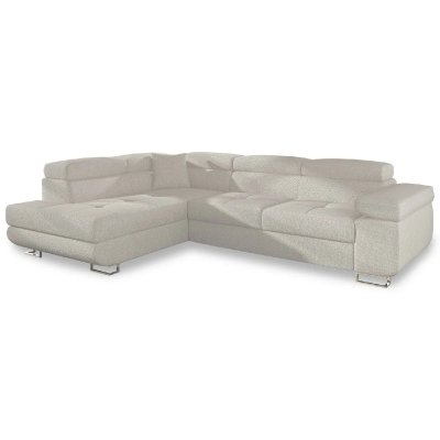 INTENSEDECO INTENSE DECO Canap&eacute; d'angle Gauche Convertible Marius Tissu Beige