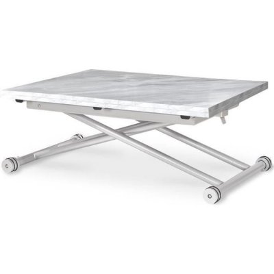 Intensedeco - Table basse relevable Philadelphia Effet marbre - Marbre
