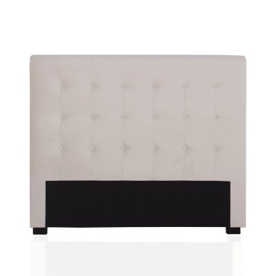 INTENSE DECO INTENSEDECO T&ecirc;te de lit capitonn&eacute;e Premium Velours 140cm Beige