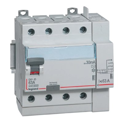 LEGRAND Inter diff dx&sup3;id visauto 4p 400v 63a typeac 30ma d&eacute;part haut 5m