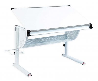 PARIS PRIX Inter Link Bureau d'enfant inclinable Matts, blanc