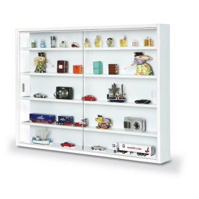 Inter Link : Vitrine murale Compilati pour miniatures - Blanc 