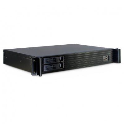 INTER TECH Inter-Tech 1.5U-1528L Support Noir, Serveur de logement