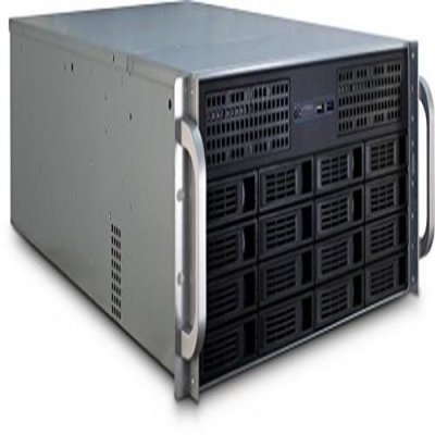 INTER TECH Inter-Tech 4U-4416L Support Noir, Argent, Serveur de logement
