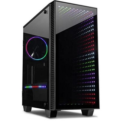 INTER TECH Inter-Tech Geh X-608 Infinity Micro avec Ventilateur RVB 1 x 120 mm