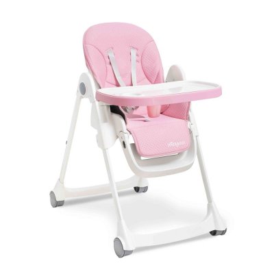INTERBABY  Chaise Haute Plissable Mod. Comfort Eat Rose