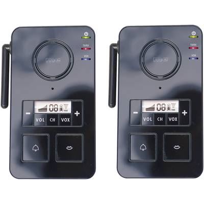  Interphone Sans Fil Avec Babyphone Fs2.1 Noir