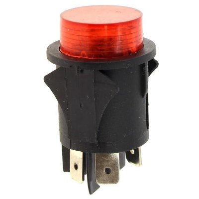 ASTORIA Interrupteur 4 cosses rouge poussoir pour Nettoyeur vapeur 