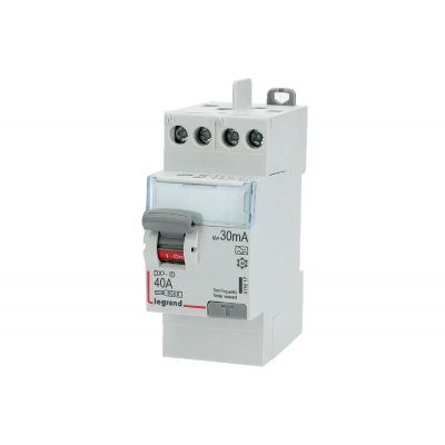LEGRAND Interrupteur diff&eacute;rentiel - 25A - 30mA - Type AC - 230V - Vis/vis - Haut/bas