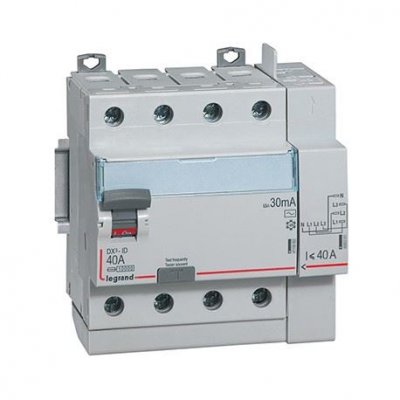 LEGRAND Interrupteur diff&eacute;rentiel - 40A - 30mA - Type AC - 400V - Vis/auto