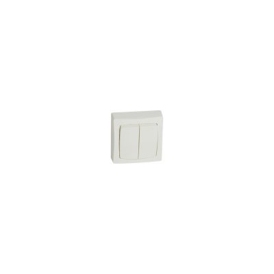 LEGRAND Interrupteur double va et vient en saillie blanc - 086020 - 