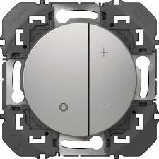 LEGRAND Interrupteur double va-et-vient  Dooxie - 10A - aluminium