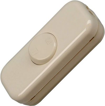 KOPP Interrupteur pour c&acirc;ble souple  193601008 blanc 1 x Off/On 10 A 1 pc(s)