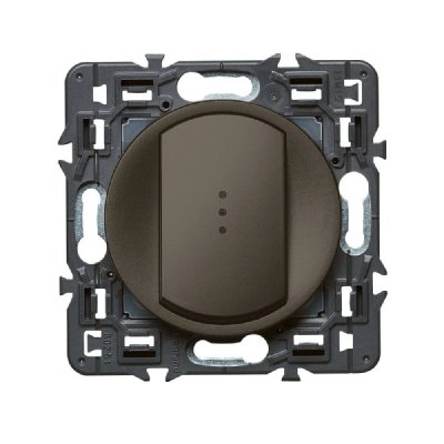 LEGRAND Interrupteur va-et-vient t&eacute;moin - c&eacute;liane Soft - 10A -graphite