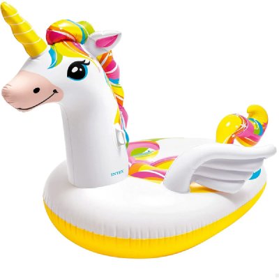 INTEX  - bou&eacute;e licorne g&eacute;ante gonflable 251x163x145cm 57291eu - 57291eu