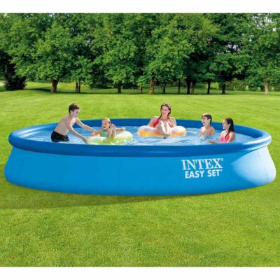 INTEX  - Piscine Easy Set avec syst&egrave;me de filtration 457x84 cm