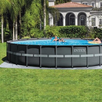 INTEX  - Piscine tubulaire Ultra XTR Frame ronde 7,32 x 1,32 m