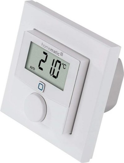 HOMEMATIC IP IP Thermostat Mural avec Sortie - Sortie de Commutation pour Marque Interrupteur, Blanc, 150697A0 