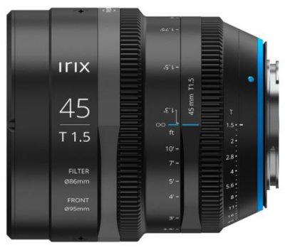 IRIX  cin&eacute; 45mm t/1.5 monture Sony E objectif vid&eacute;o